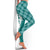 Hawaii Aloha Plumeria Lei Teal Palaka Leggings - Polynesian Pride