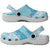 Hawaii Aloha Plumeria Lei Turquoise Palaka Clogs Shoes - Polynesian Pride