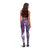 Hawaii Aloha Plumeria Lei Violet Palaka Leggings - Polynesian Pride