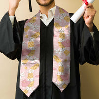 Hawaii Anthurium Tiare Pikake Lei Graduation Stole Akala Lauhala Art Pattern LT01 - Polynesian Pride