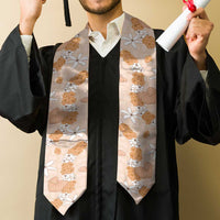 Hawaii Anthurium Tiare Pikake Lei Graduation Stole Alani Lauhala Art Pattern LT01 - Polynesian Pride