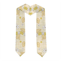 Hawaii Anthurium Tiare Pikake Lei Graduation Stole Melemele Lauhala Art Pattern LT01 - Polynesian Pride