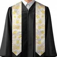 Hawaii Anthurium Tiare Pikake Lei Graduation Stole Melemele Lauhala Art Pattern LT01 - Polynesian Pride