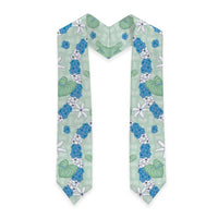 Hawaii Anthurium Tiare Pikake Lei Graduation Stole Omaomao Lauhala Art Pattern LT01 - Polynesian Pride