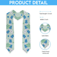 Hawaii Anthurium Tiare Pikake Lei Graduation Stole Omaomao Lauhala Art Pattern LT01 - Polynesian Pride