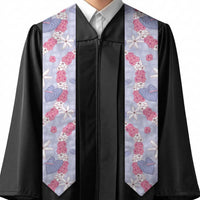 Hawaii Anthurium Tiare Pikake Lei Graduation Stole Poni Lauhala Art Pattern LT01 - Polynesian Pride