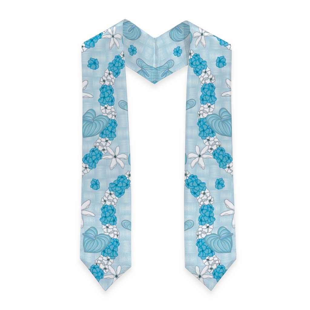 Hawaii Anthurium Tiare Pikake Lei Graduation Stole UliUli Lauhala Art Pattern LT01 - Polynesian Pride