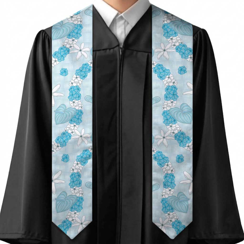 Hawaii Anthurium Tiare Pikake Lei Graduation Stole UliUli Lauhala Art Pattern LT01 - Polynesian Pride