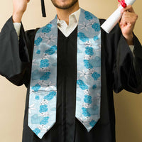 Hawaii Anthurium Tiare Pikake Lei Graduation Stole UliUli Lauhala Art Pattern LT01 - Polynesian Pride