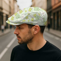 Hawaii Anthurium Tiare Pikake Lei Jeff Hat Sage Green Lauhala Art Pattern