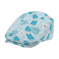 Hawaii Anthurium Tiare Pikake Lei Jeff Hat UliUli Lauhala Art Pattern LT01 - Polynesian Pride