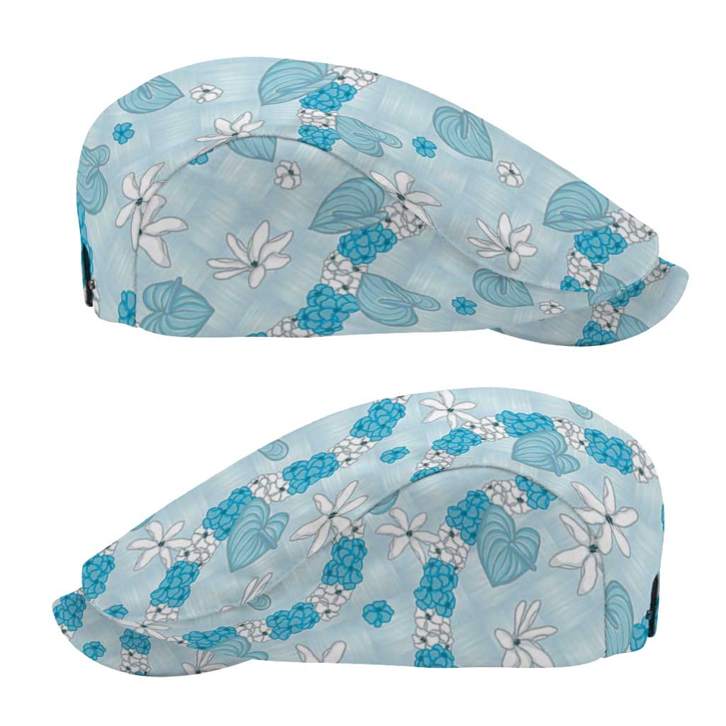 Hawaii Anthurium Tiare Pikake Lei Jeff Hat UliUli Lauhala Art Pattern LT01 - Polynesian Pride