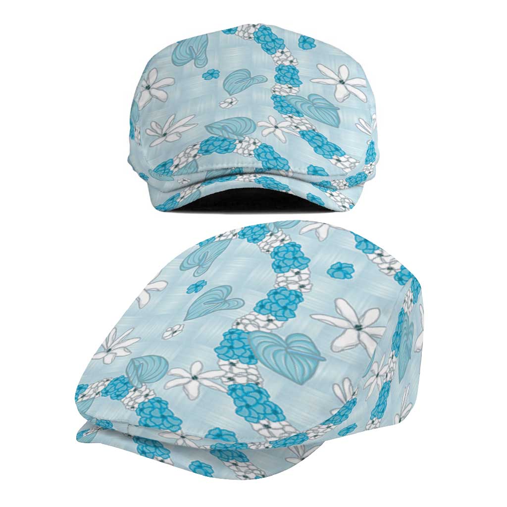 Hawaii Anthurium Tiare Pikake Lei Jeff Hat UliUli Lauhala Art Pattern LT01 - Polynesian Pride