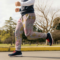 Hawaii Anthurium Tiare Pikake Lei Jogger Pants Akala Lauhala Art Pattern LT01 - Polynesian Pride