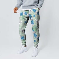 Hawaii Anthurium Tiare Pikake Lei Jogger Pants Omaomao Lauhala Art Pattern LT01 - Polynesian Pride