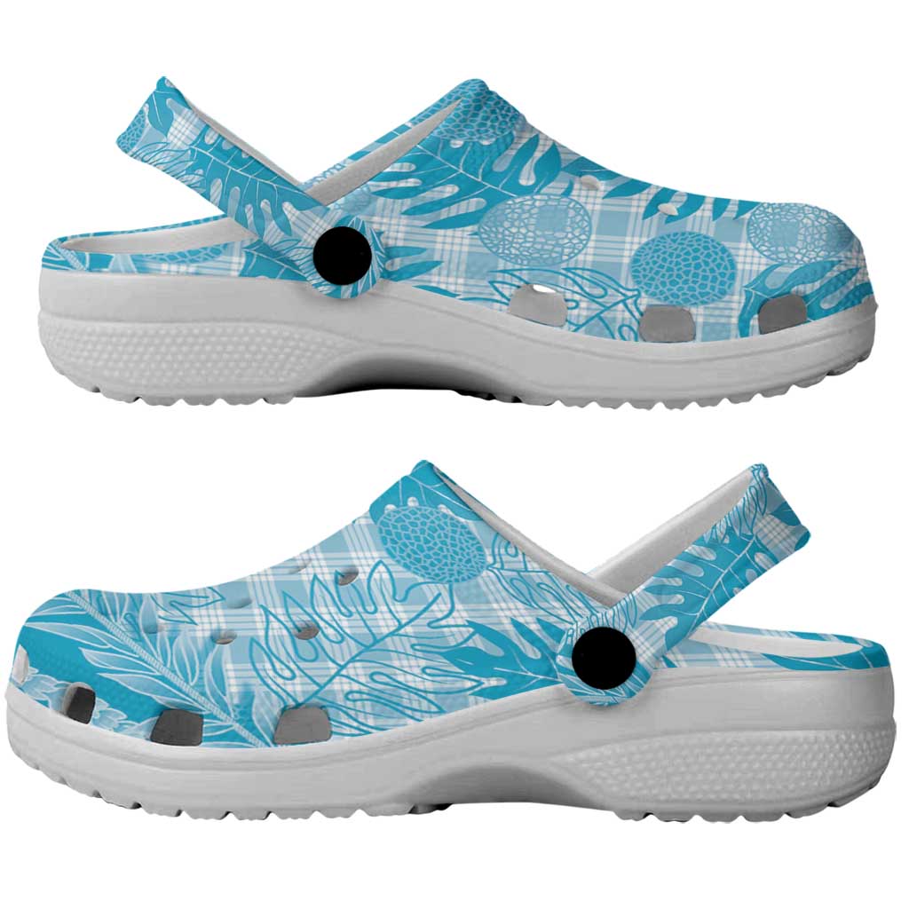Hawaii Breadfruit Palaka Clogs Shoes Polu Maile Lei LT9 - Polynesian Pride