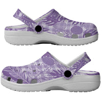 Hawaii Breadfruit Palaka Clogs Shoes Poni Maile Lei LT9 - Polynesian Pride