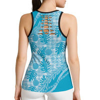 Hawaii Breadfruit Palaka Hollow Tank Top Polu Maile Lei LT9 - Polynesian Pride