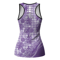 Hawaii Breadfruit Palaka Hollow Tank Top Poni Maile Lei LT9 - Polynesian Pride