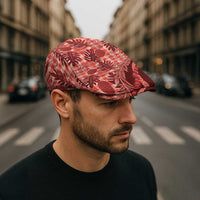 Hawaii Breadfruit Palaka Jeff Hat Ulaula Maile Lei - Polynesian Pride