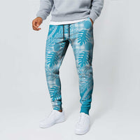 Hawaii Breadfruit Palaka Jogger Pants Polu Maile Lei LT9 - Polynesian Pride