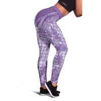 Hawaii Breadfruit Palaka Leggings Poni Maile Lei LT9 - Polynesian Pride