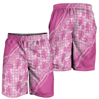 Hawaii Breadfruit Palaka Shorts for Men Omaomao Ulaula Maile Lei LT9 - Polynesian Pride