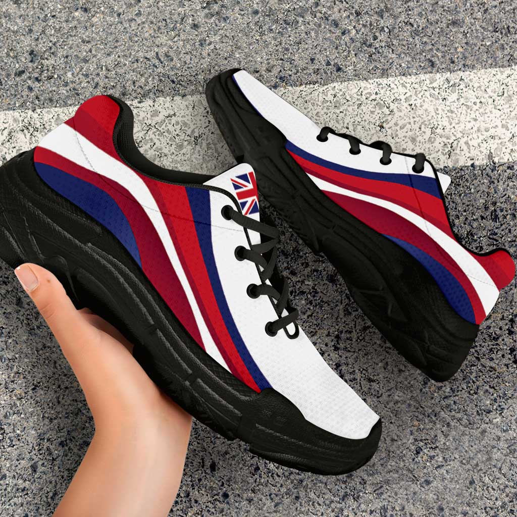 Hawaii Chunky Sneakers Flag-Inspired Curve Style LT05 - Polynesian Pride