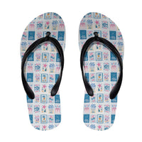 Hawaii Coastal Summer Postcard Flip Flops LT01 Multicolor - Polynesian Pride
