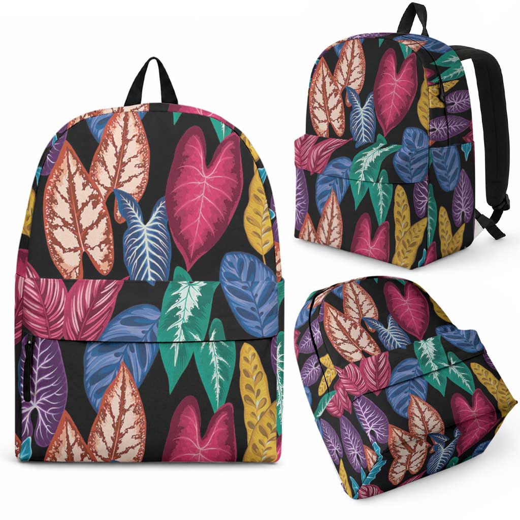 Hawaii Colorful Tropical Leaves Backpack LT01 - Polynesian Pride