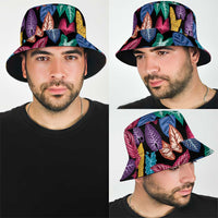 Hawaii Colorful Tropical Leaves Bucket Hat LT01 - Polynesian Pride