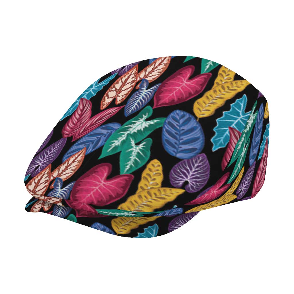 Hawaii Colorful Tropical Leaves Jeff Hat LT01 - Polynesian Pride