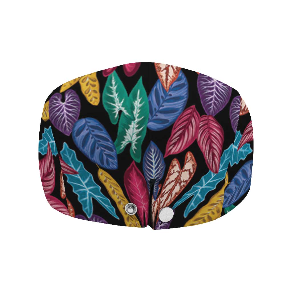 Hawaii Colorful Tropical Leaves Jeff Hat LT01 - Polynesian Pride