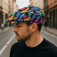 Hawaii Colorful Tropical Leaves Jeff Hat LT01 - Polynesian Pride