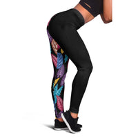 Hawaii Colorful Tropical Leaves Leggings LT01 - Polynesian Pride