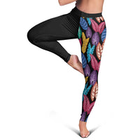 Hawaii Colorful Tropical Leaves Leggings LT01 - Polynesian Pride