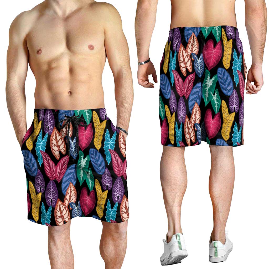 Hawaii Colorful Tropical Leaves Shorts for Men LT01 - Polynesian Pride