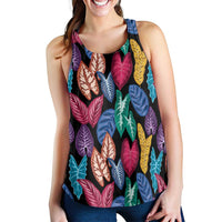 Hawaii Colorful Tropical Leaves Women Racerback Tank LT01 - Polynesian Pride