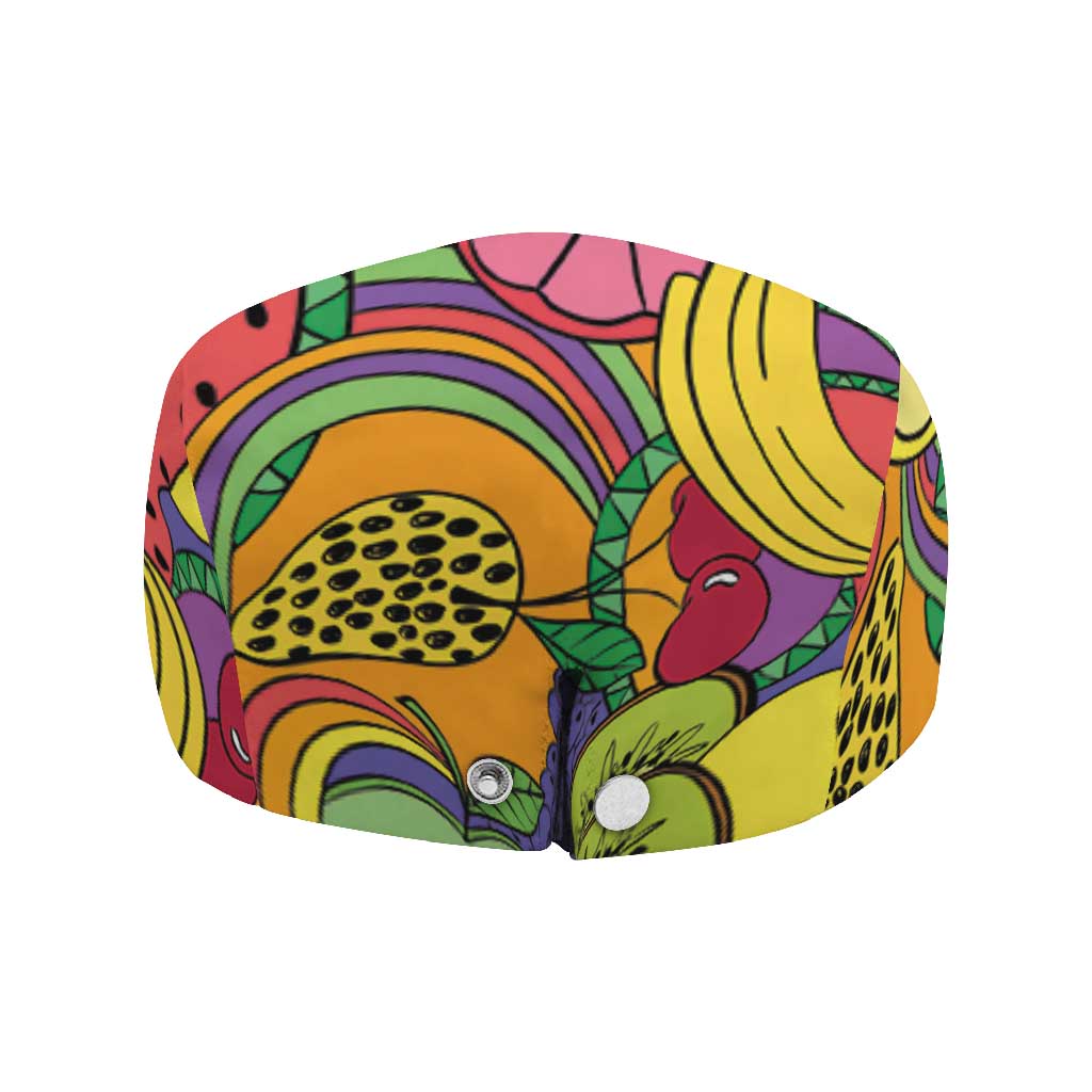 Hawaii Fruits Hippie Style Jeff Hat Vibrant Colorful LT01 - Polynesian Pride