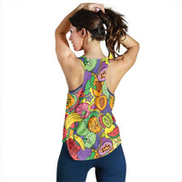 Hawaii Fruits Hippie Style Women Racerback Tank Vibrant Colorful LT01 - Polynesian Pride
