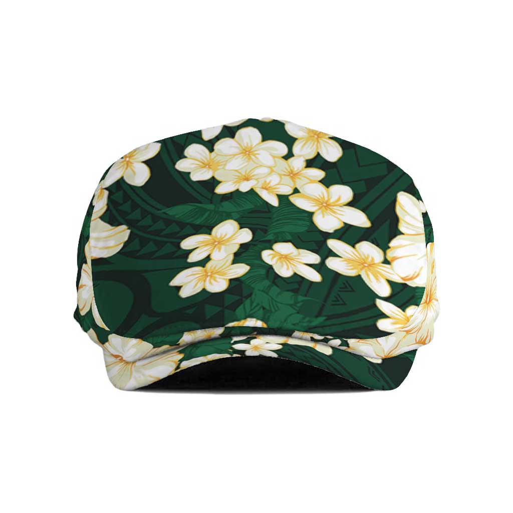 Hawaii Hibiscus Plumeria Green Jeff Hat Polynesian Pattern LT01 Green - Polynesian Pride