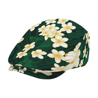 Hawaii Hibiscus Plumeria Green Jeff Hat Polynesian Pattern LT01 - Polynesian Pride