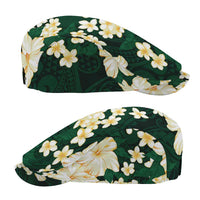 Hawaii Hibiscus Plumeria Green Jeff Hat Polynesian Pattern LT01 - Polynesian Pride