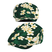 Hawaii Hibiscus Plumeria Green Jeff Hat Polynesian Pattern LT01 - Polynesian Pride