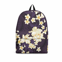 Hawaii Hibiscus Plumeria Purple Backpack Polynesian Pattern LT01 Purple - Polynesian Pride