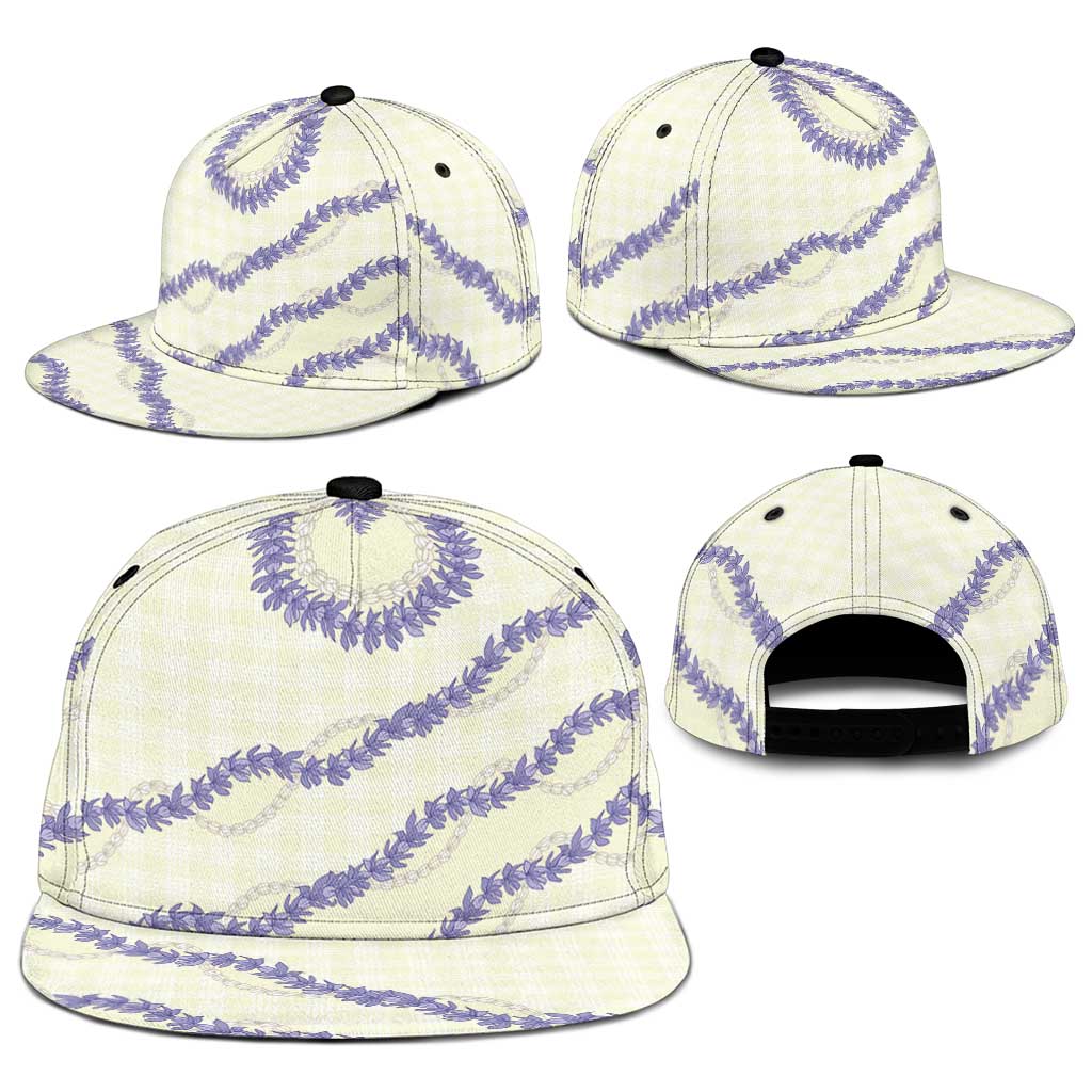 Hawaii Honohono Palaka Motifs Snapback Cap Hawaiian Orchid Lei LT14 - Polynesian Pride