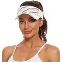 Hawaii Honohono Palaka Motifs Sun Visor Cap Hawaiian Orchid Lei LT14 - Polynesian Pride