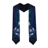 Hawaii Honu Graduation Stole Polynesian Curves Plumeria LT05 - Polynesian Pride