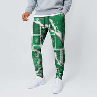 Hawaii Japanese Culture Green Jogger Pants Spring Cranes Aloha Pattern LT01 - Polynesian Pride