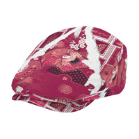 Hawaii Japanese Culture Pink Jeff Hat Spring Cranes Aloha Pattern LT01 - Polynesian Pride